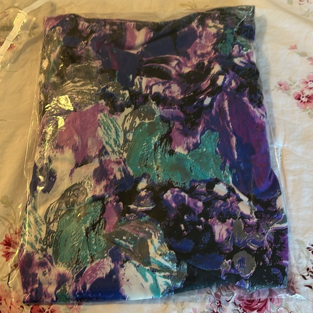 Vibrant Floral Maxi Dress in Purple and Blue - Picture 17 of 17